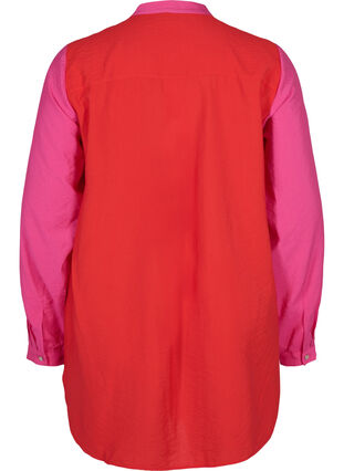 Pitkä paita kauniissa väreissä, Pink Red Block, Packshot image number 1