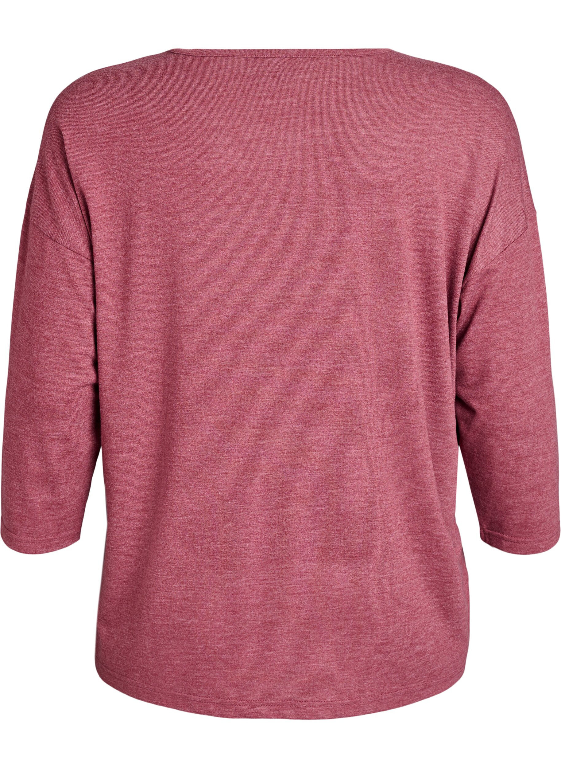 ZizziJersey -pusero 3/4-hihoilla, Punainen, Packshot image number 1