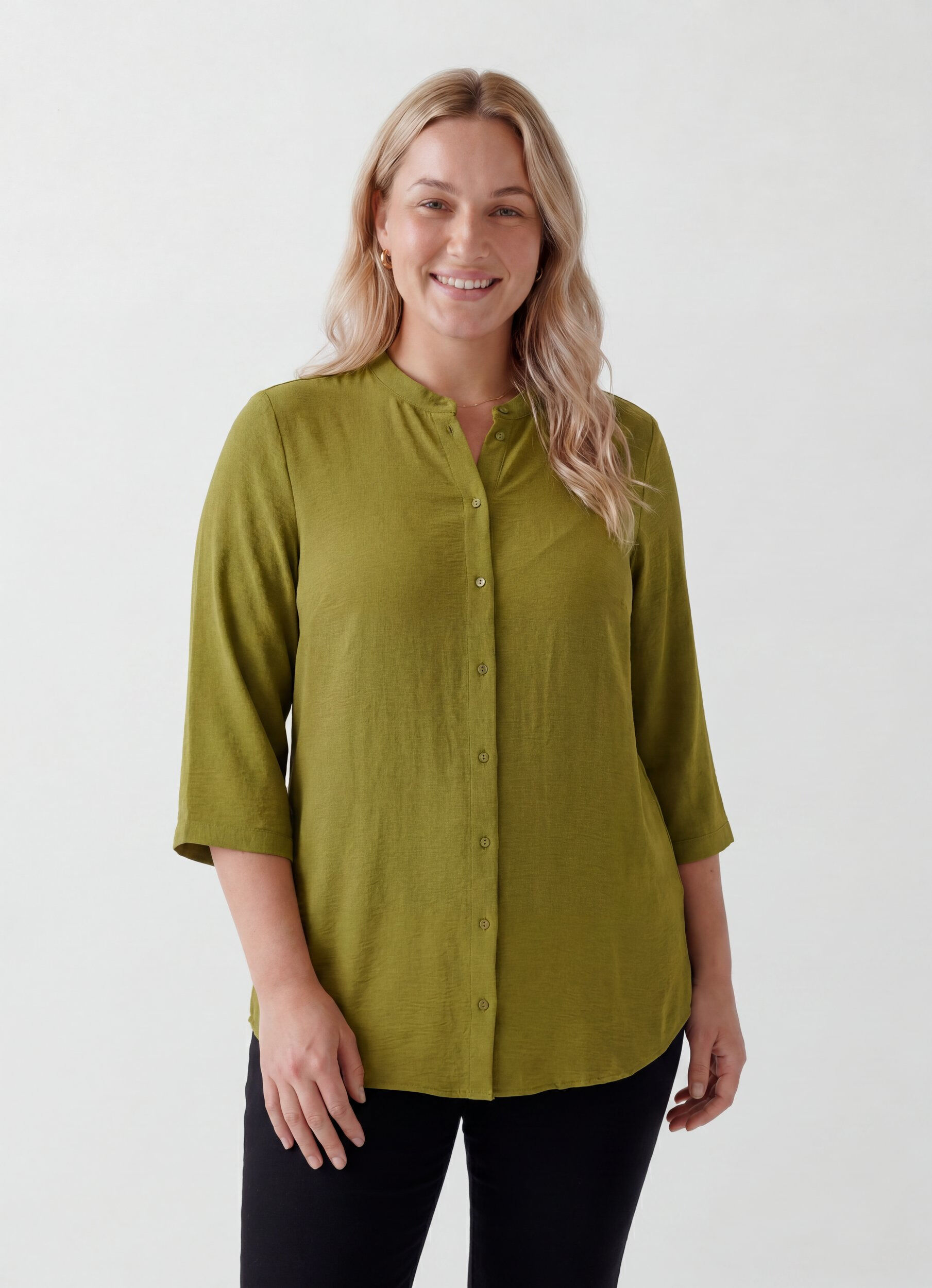Tunika 3/4-hihoilla, Vihre&auml;, Model