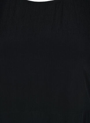 Pitkä viskoosipusero korkealla halkiolla , Black, Packshot image number 2