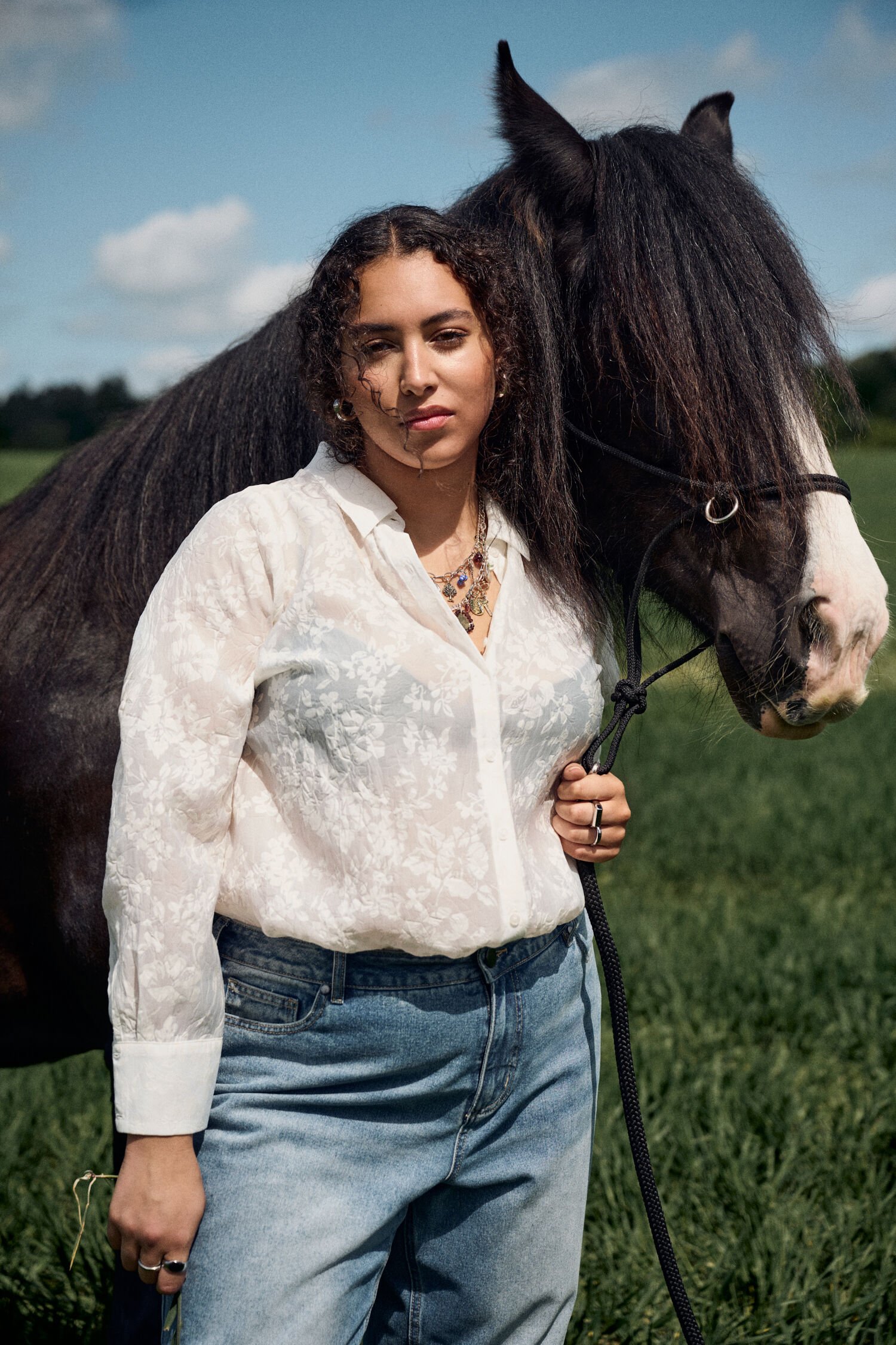 Paita, jossa on kuvio, , Model