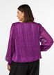 Raidallinen pusero pallomaisella muodolla, Violetti, Model image number 2