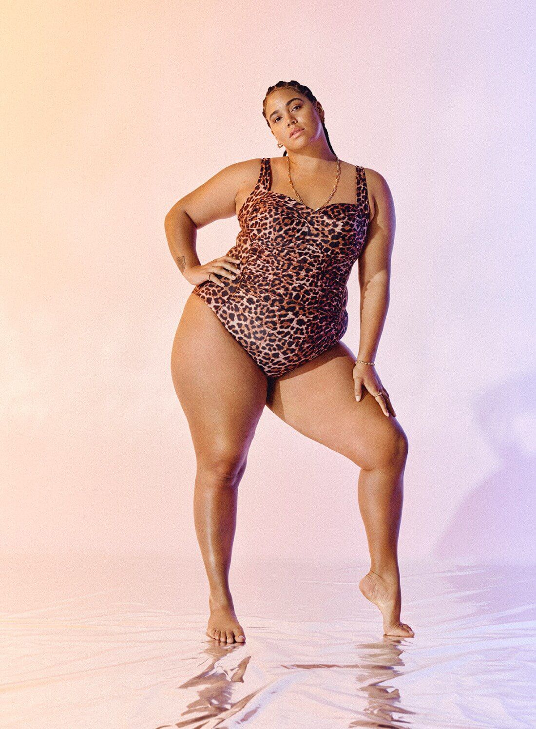 Leopardikuvioinen uimapuku, , Model
