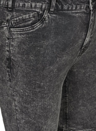 Denim-shortsit korkealla vyötäröllä, Grey Denim, Packshot image number 2