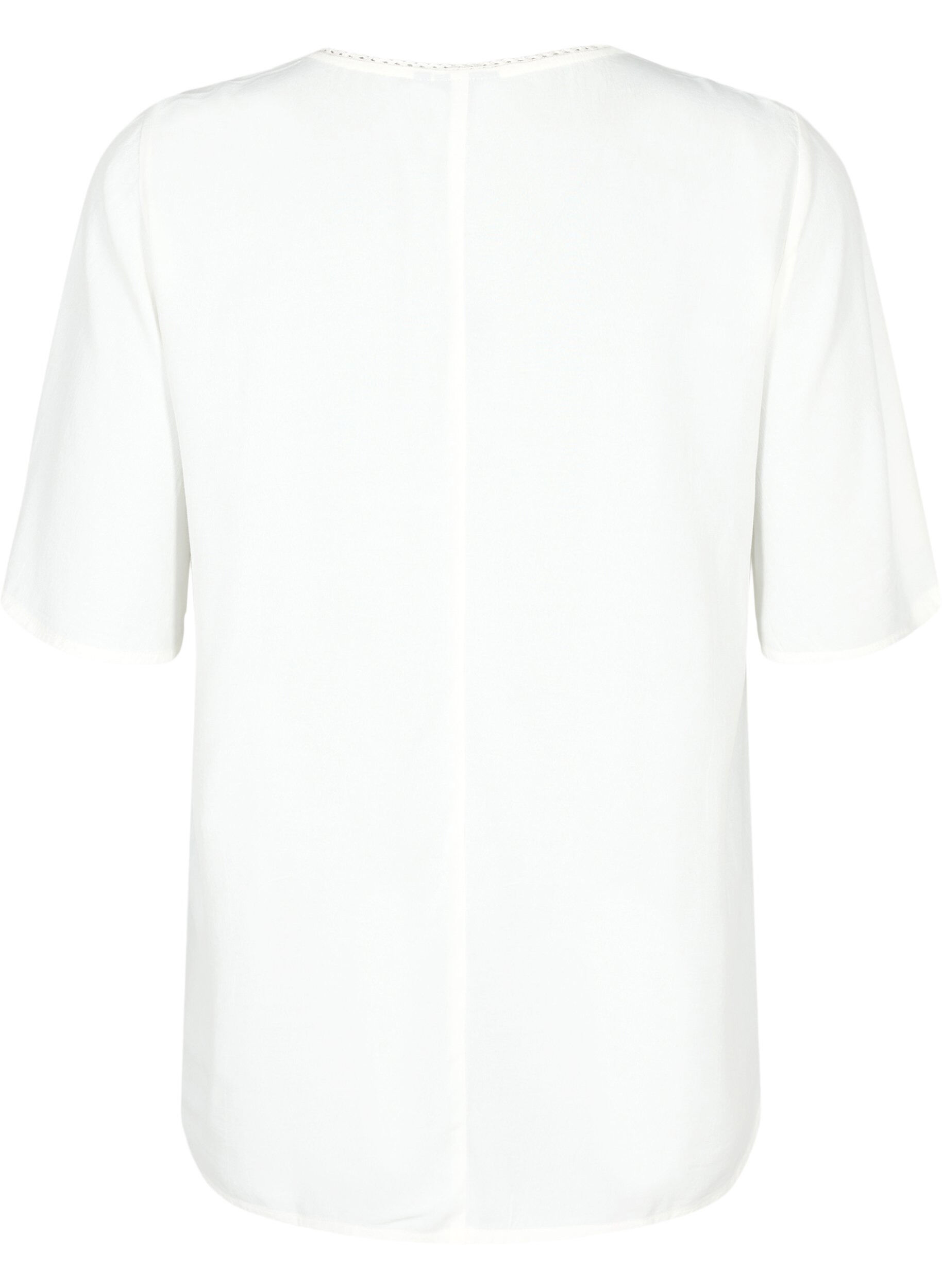 Zizzi Viskoosipusero puolipitkill&auml; hihoilla ja kirjotuilla yksityiskohdilla, Snow White, Packshot image number 1