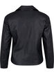 Keinonahkainen biker-takki, Musta, Packshot image number 1