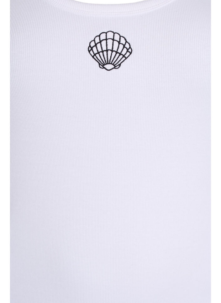 Tyk&ouml;istuva kuvioitu yl&auml;osa, Valkoinen, Packshot image number 2