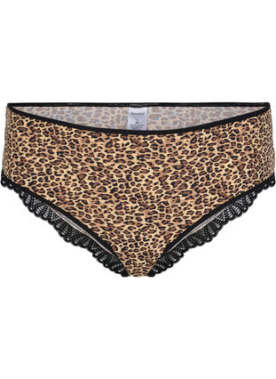 Alushousut leopardkikuosilla ja pitsillä, Leopard Print, Packshot image number 0