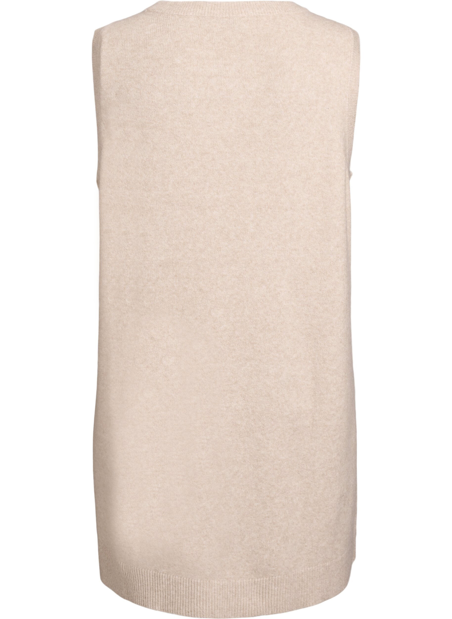 ZizziLyhyt hihaton neulemekko, Beige, Packshot image number 1