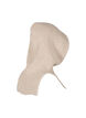 Neulottu balaclava, jossa on kiristysnauhat, Beige, Packshot image number 3