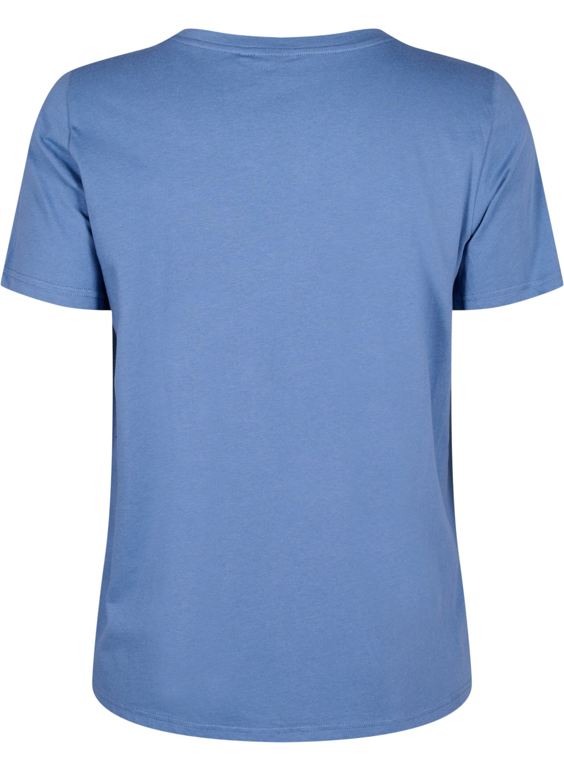 Zizzi T-paita, jossa on teksti&auml;, Moonlight B. W.Navy, Packshot image number 1