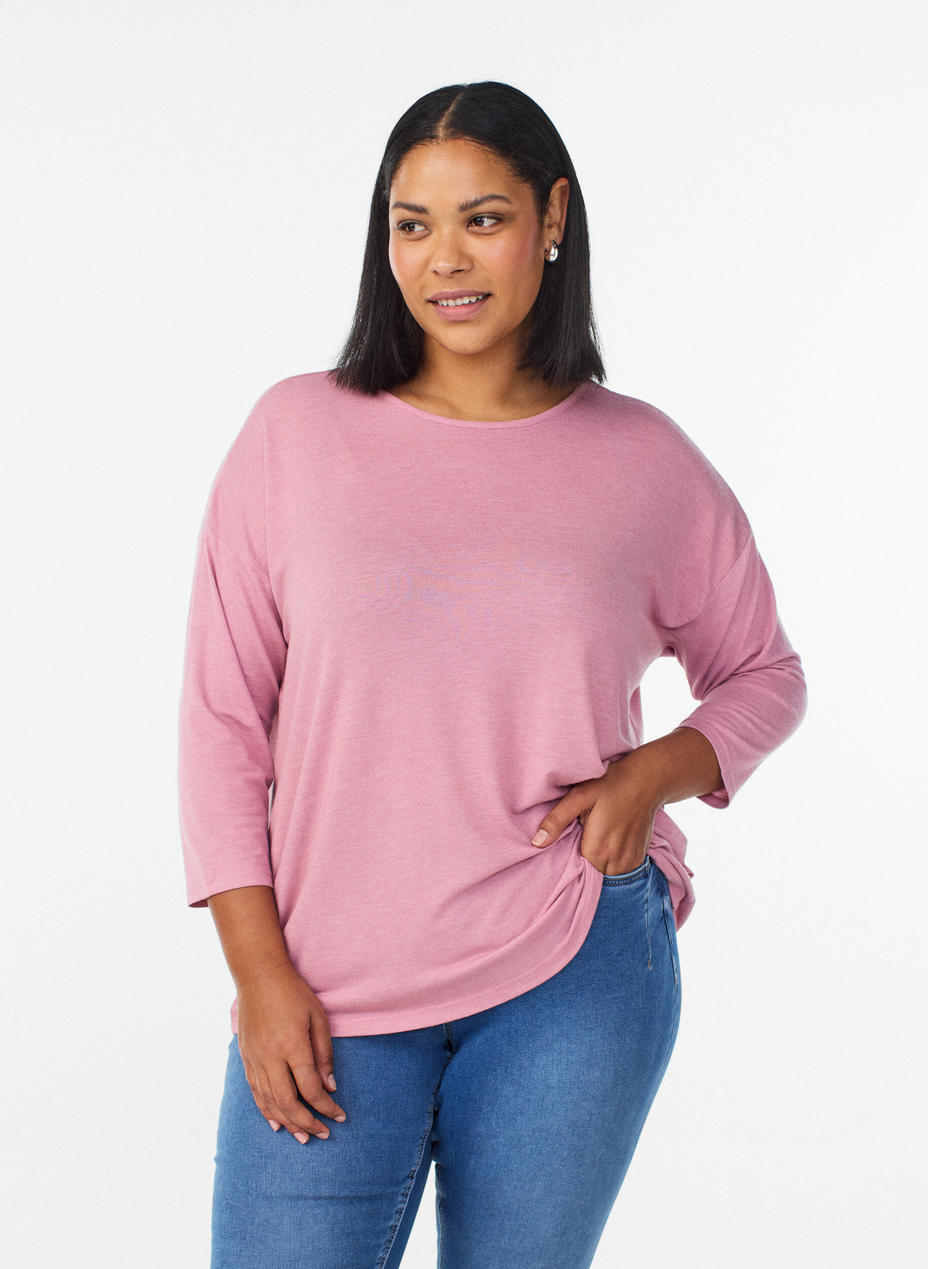 Jerseypusero 3/4-hihoilla, Punainen, Model