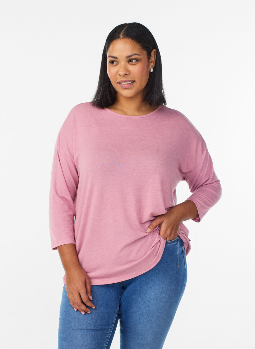 Jerseypusero 3/4-hihoilla, Punainen, Model image number 0