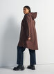 Sadetakki taskuilla ja hupulla, Ruskea, Model image number 2