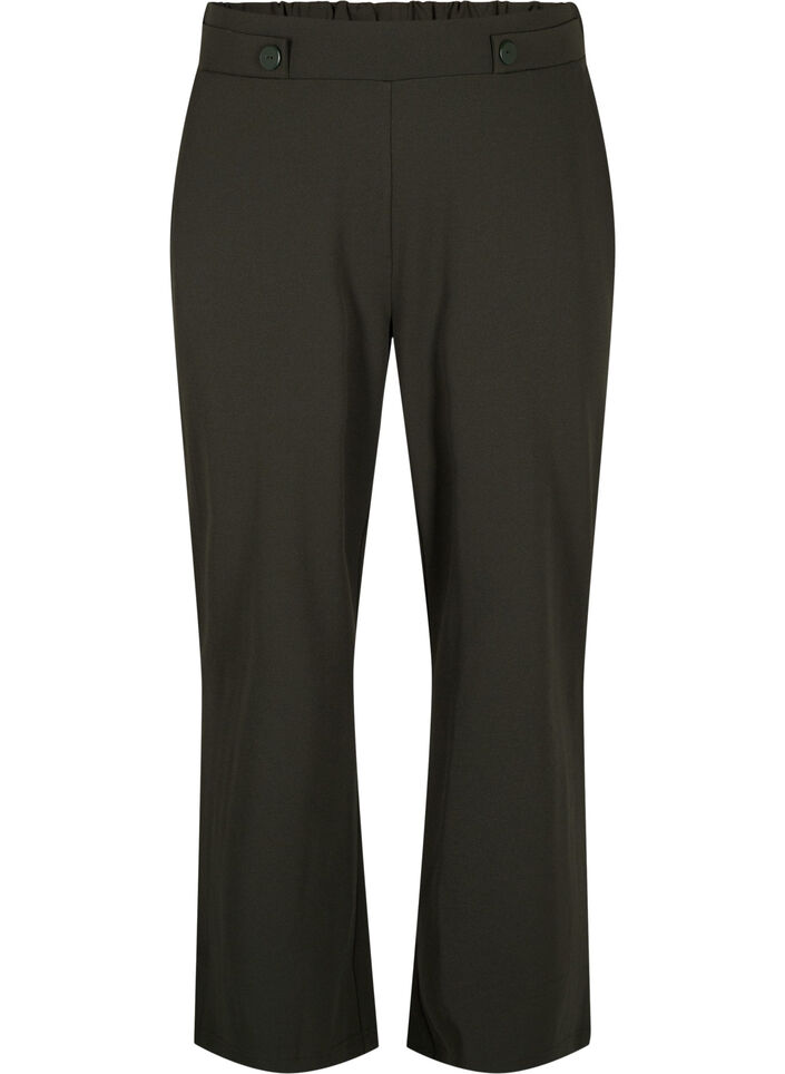 V&auml;lj&auml;t housut taskuilla, Vihre&auml;, Packshot image number 0