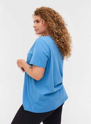 T-paita printillä, Blue Jasper, Model image number 1
