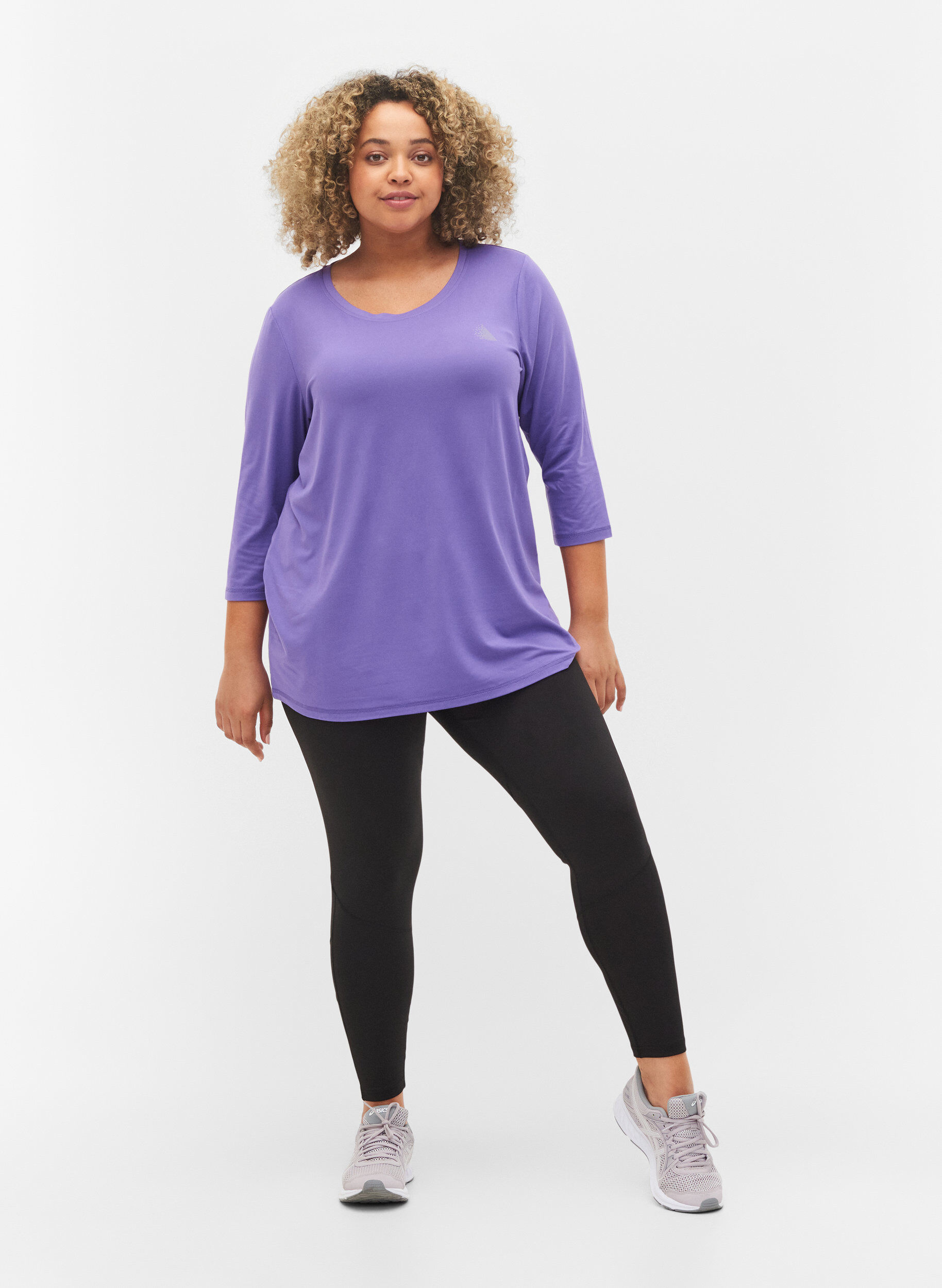 ZizziTreenipusero 3/4-hihoilla, Violetti, Model image number 1