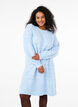 Neulemekko halkioilla ja pitsikuviolla, Cashmere Blue Mel., Model image number 0