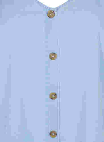Farkkutoppi napeilla , Light blue denim, Packshot image number 2