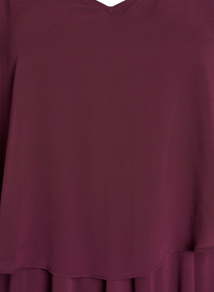 Lyhythihainen maksimekko A-mallissa, Punainen, Packshot image number 2