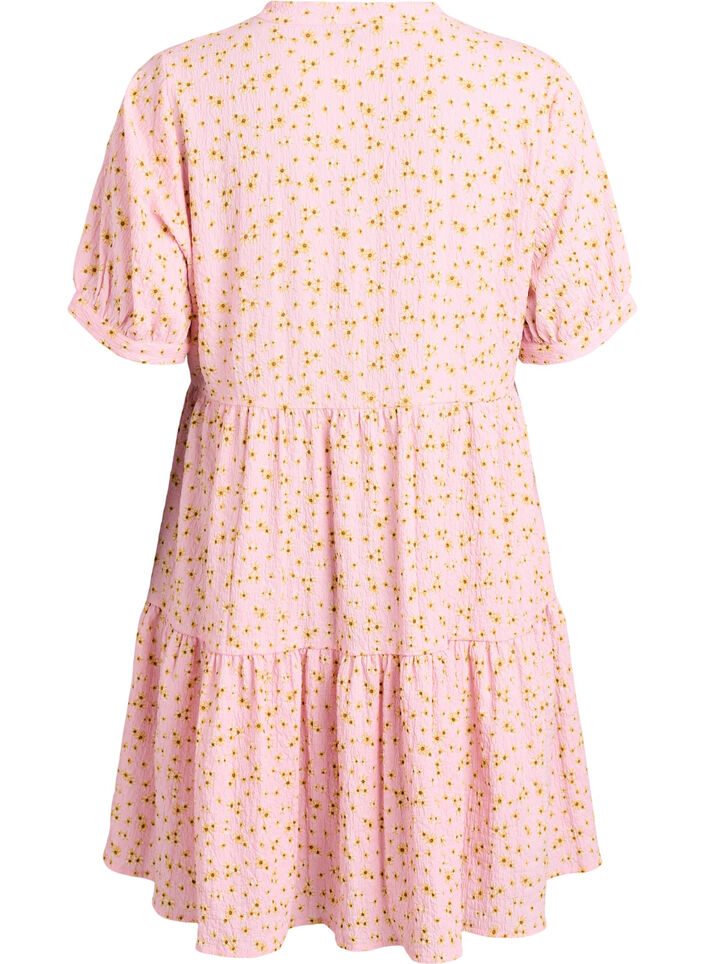 Lyhyt A-linjainen mekko, Vaaleanpunainen, Packshot image number 1