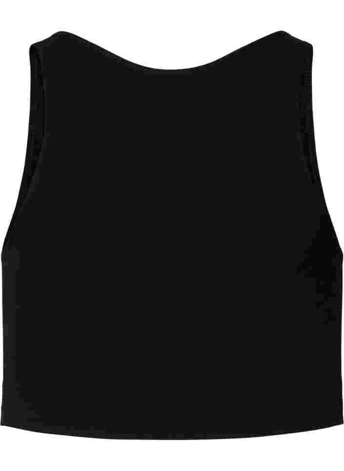 Pehmeät rintaliivit mesh-kankaalla, Black, Packshot image number 1