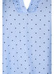 Pilkullinen viskoosipusero 3/4-hihoilla, Light Blue Dot, Packshot image number 2