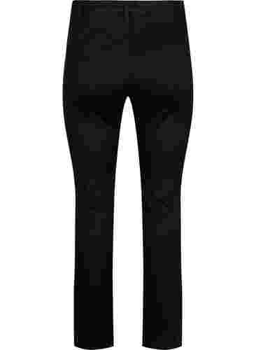 Slim fit Emily-farkut normaalilla vyötäröllä, Black, Packshot image number 1