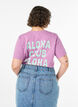 Luomupuuvillainen t-paita selk&auml;printill&auml;, Vaaleanpunainen, Model image number 2