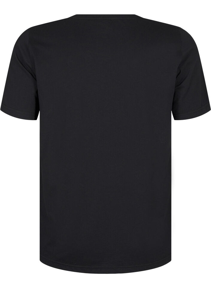 FLASH – kuviollinen t-paita, Black R. Gold Flower, Packshot image number 1