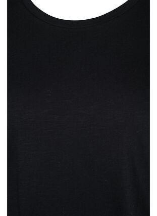 2 perus t-paitaa puuvillasta, Black/Black Stripe, Packshot image number 2