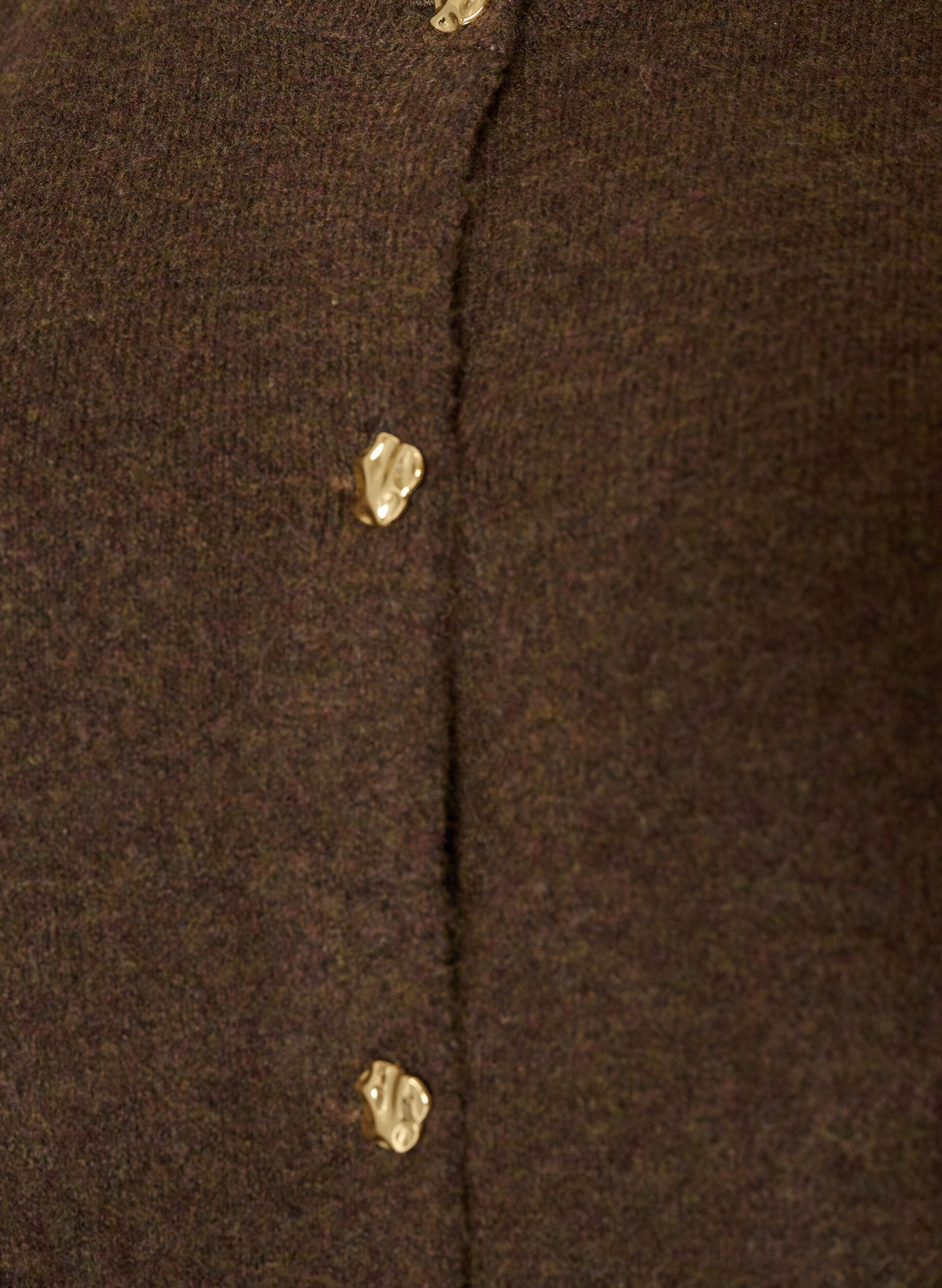 ZizziNeuleliivi koristeellisilla napeilla, Ruskea, Packshot image number 2