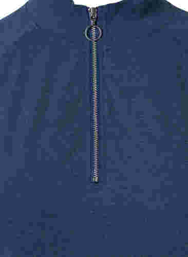 Svetari vetoketjulla ja taskulla, Insignia Blue Mel. , Packshot image number 2
