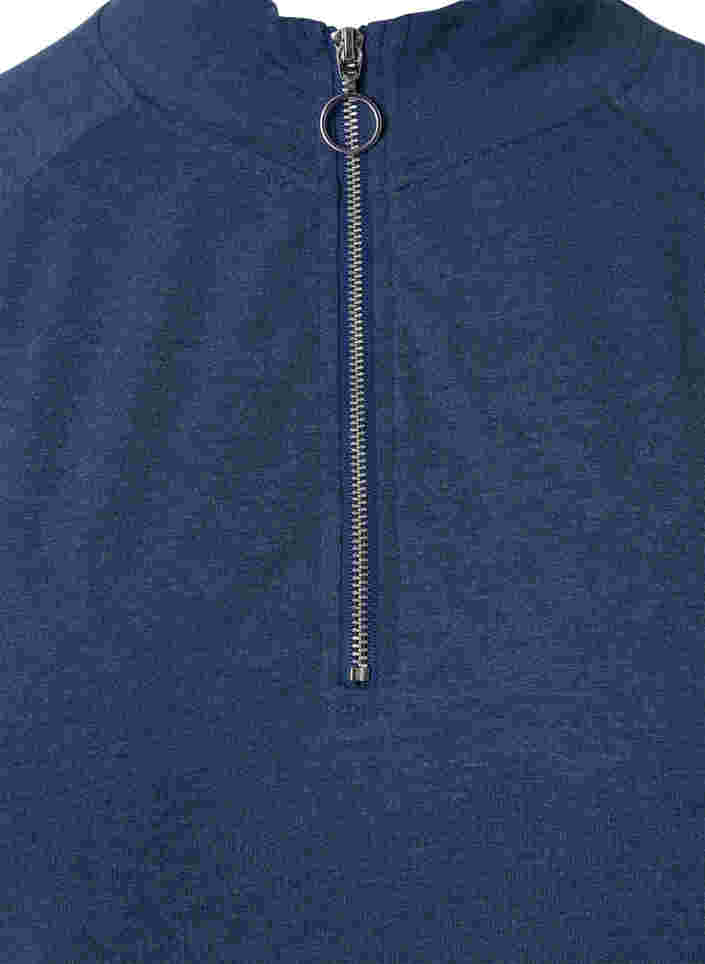 Svetari vetoketjulla ja taskulla, Insignia Blue Mel. , Packshot image number 2