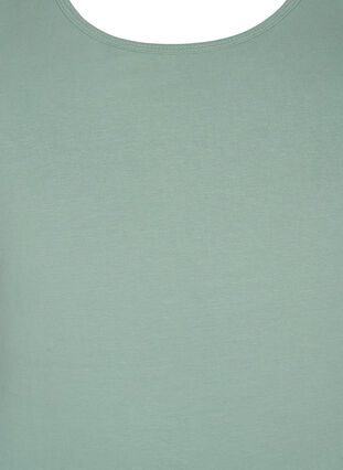 Yksivärinen perus paita puuvillasta, Chinois Green, Packshot image number 2