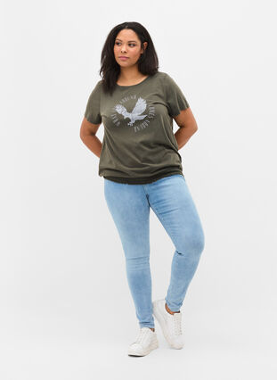T-paita ekologista puuvillaa smokkirypytyksellä, Ivy Acid Eagle AS S, Model image number 2