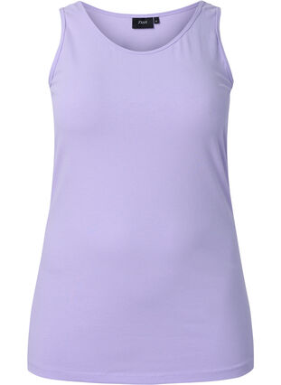 Yksivärinen perus paita puuvillasta, Lavender, Packshot image number 0