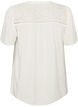 Viskoosipusero broderieanglaise-koristeilla, Beige, Packshot image number 1