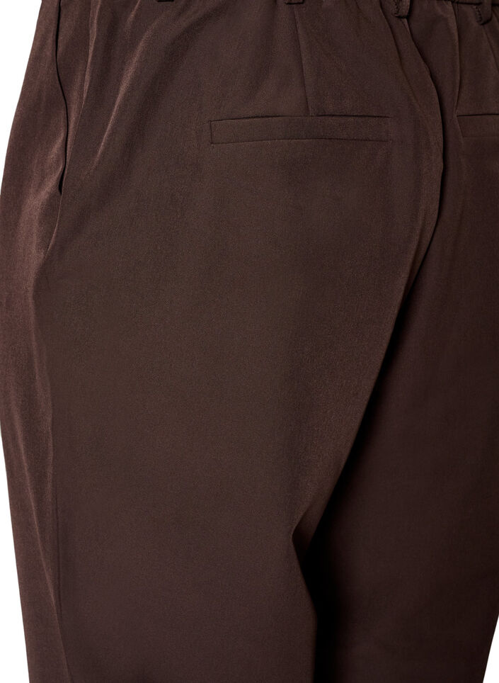 Trousers with pockets and straight legs, Brown, Packshot image number 3