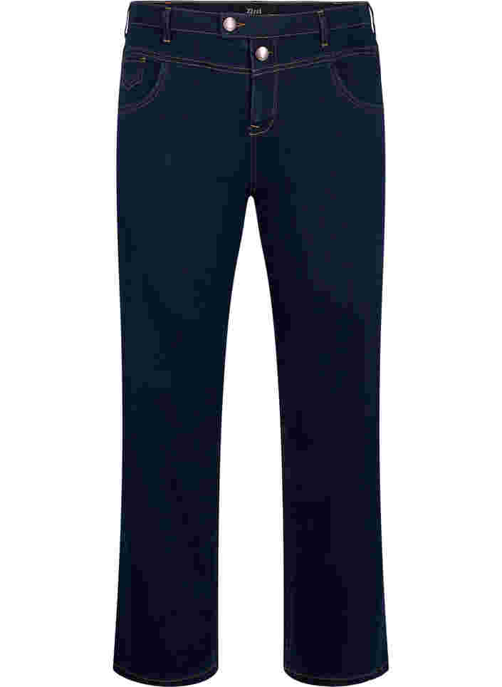 Regular fit Gemma-farkut korkealla vyötäröllä, Blue denim, Packshot image number 0