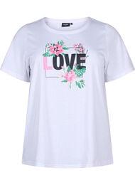 FLASH – kuviollinen t-paita, Bright White Love