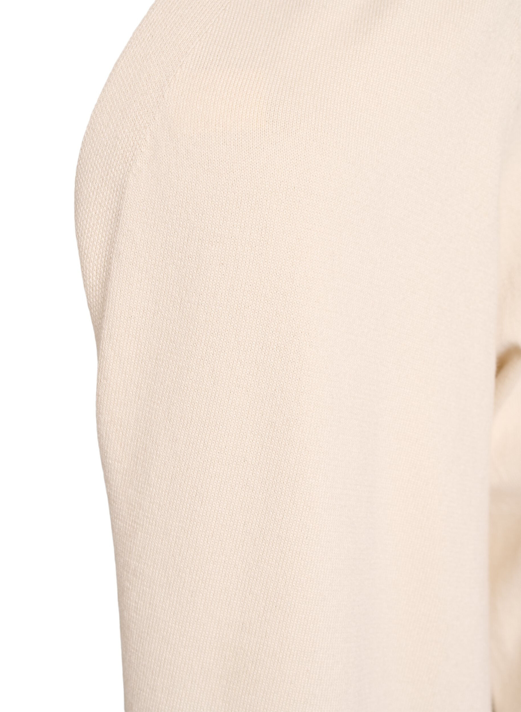 ZizziPitk&auml;, avoin neuletakki taskuilla, Beige, Packshot image number 2