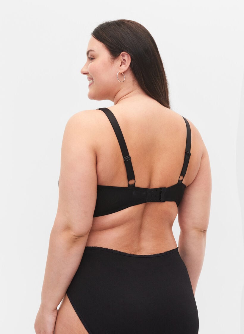 Rintaliivit irrotettavilla toppauksilla, Black, Model image number 1