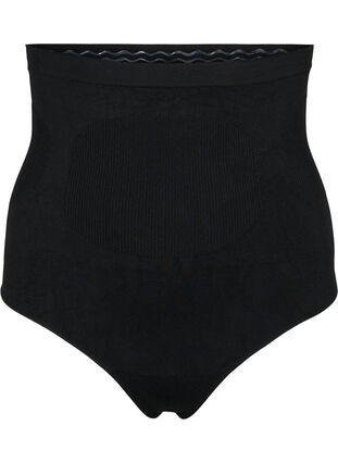 Korkeavyötäröiset shapewear g-stringit, Black, Packshot image number 0