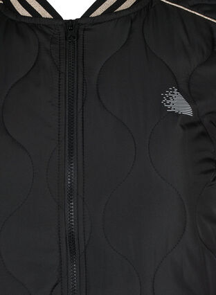 Bombertakki taskuilla ja kimalteella, Black, Packshot image number 2