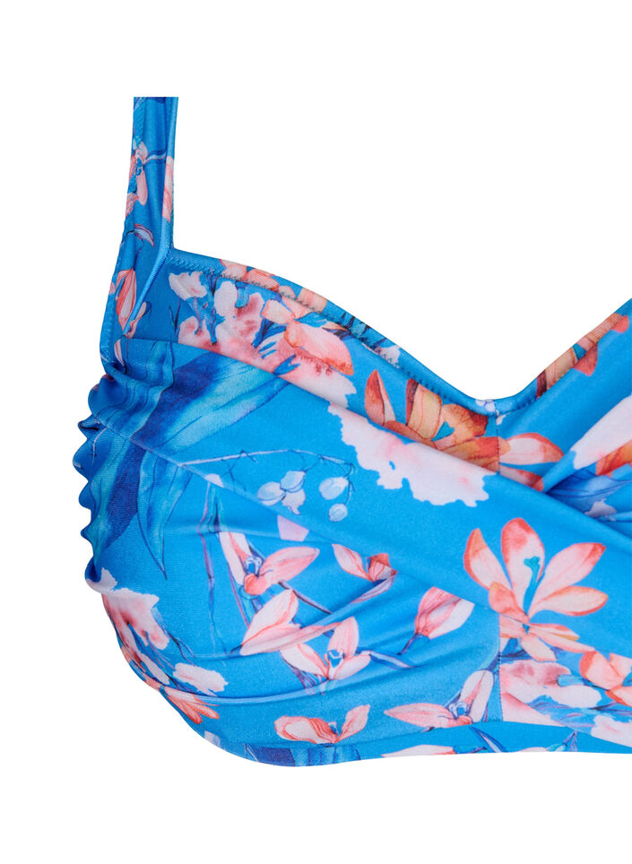 Bikiniyläosa kuosilla, Bright Blue Print, Packshot image number 2