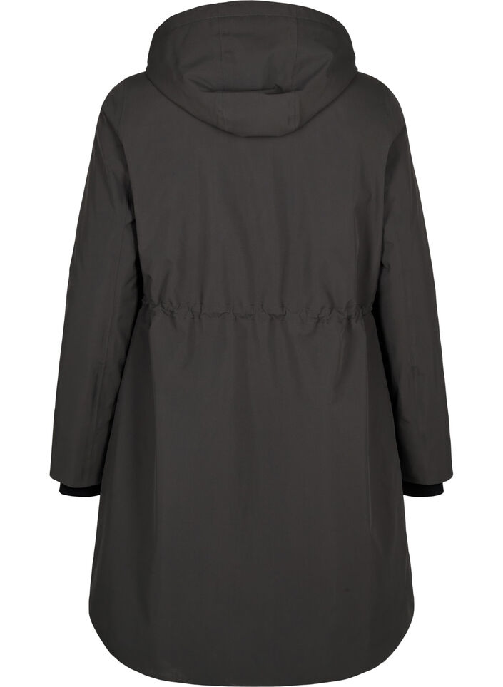 Toiminnallinen parka-talvitakki hupulla, Raven, Packshot image number 1