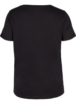 Puuvillainen t-paita treeniin painatuksella, Black Lights Active, Packshot image number 1