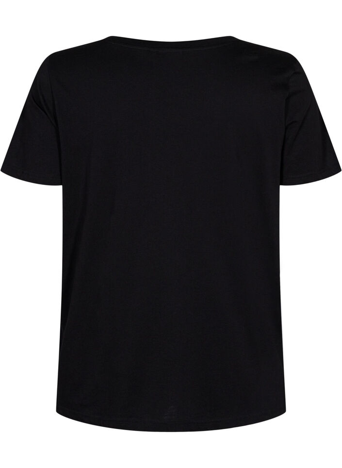 Treenipaita printillä, Black w. Pink A, Packshot image number 1