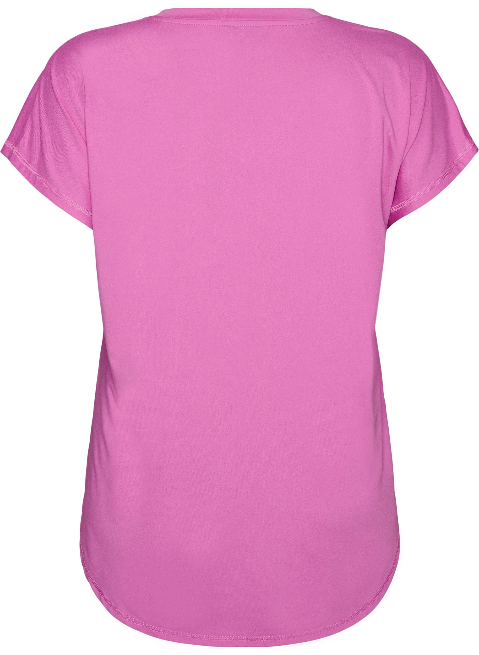 ZizziLyhythihainen t-paita treeniin v-aukolla, Violetti, Packshot image number 1